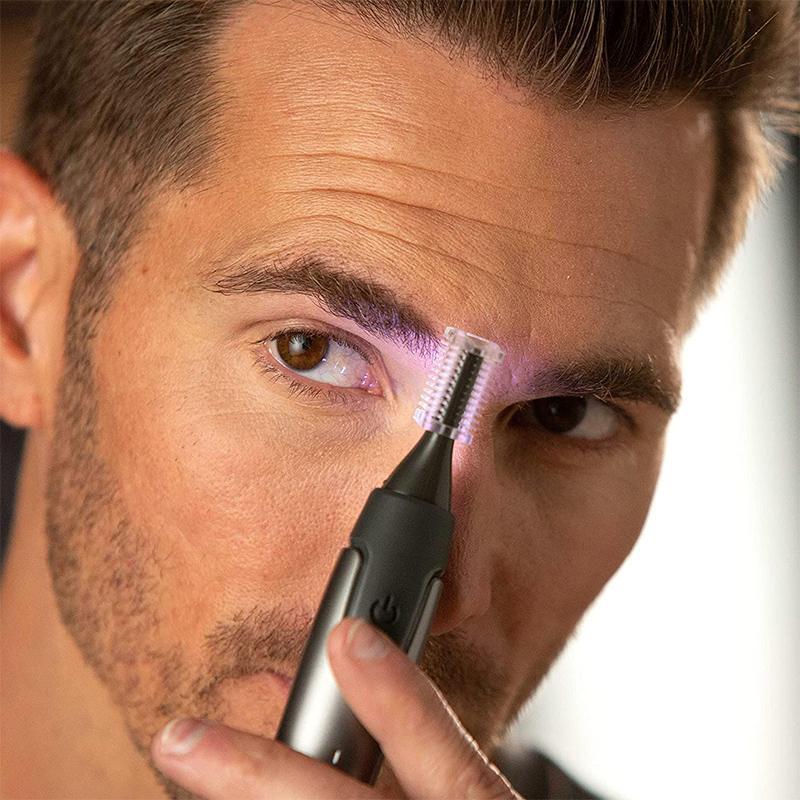Ultra-Slim Precision Trimmer | Micro-Oscillation Blades | Titanium Stainless Steel Technology | Integrated LED Lighting | Ergonomic Design