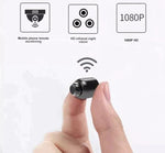Set of 2 Compact Wireless HD Security Cameras with Night Vision for Child and Pet Monitoring