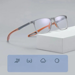 Ultra-Lightweight Titanium Glasses – Blue Light Blocking, Flexible Design for Sports and Daily Wear