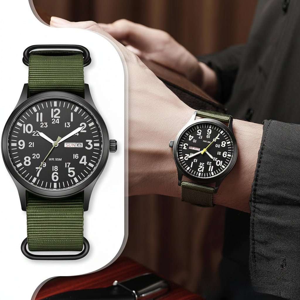Rugged Waterproof Scratch-Resistant Outdoor Watch for Men