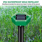 4-Pack Ultrasonic Mole Repellent