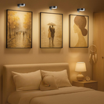 Remote-Controlled Wireless LED Picture Light – Magnetic, No Drilling, Available in Gold or Black
