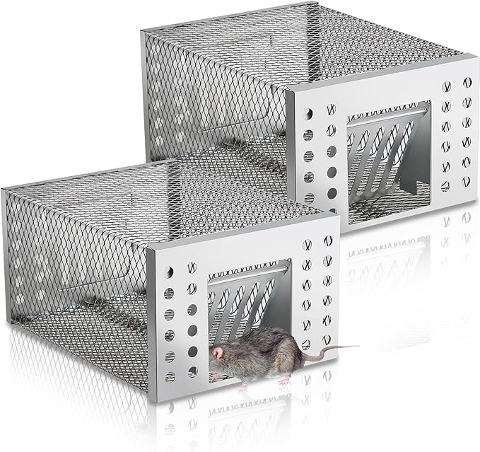 Animal-Friendly Live Trap for Safe and Humane Rodent Control Indoors and Outdoors
