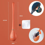 Contemporary Flexible Silicone Toilet Brush