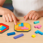 Logic Puzzle Game for Kids & Family, 108 Building Blocks + 20 Challenges