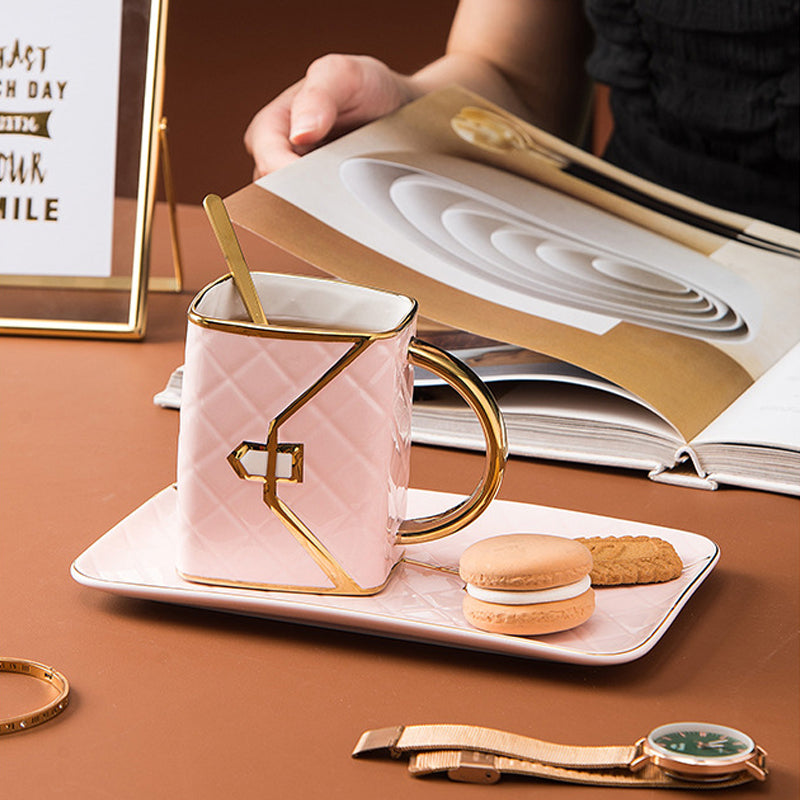 320ml Handbag Mug with Gold Rim | 50% OFF
