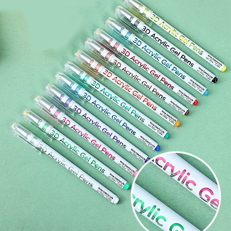 Vibrant Acrylic Gel Pens – 50% OFF