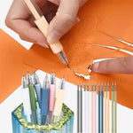12-Piece Precision Cutter Set (6+6 Free) | Ideal for Crafting & DIY Projects | Perfect Cuts for Paper, Fabric & Film