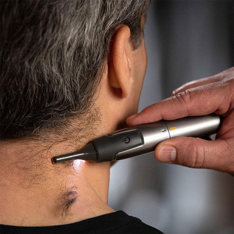 Ultra-Slim Precision Trimmer | Micro-Oscillation Blades | Titanium Stainless Steel Technology | Integrated LED Lighting | Ergonomic Design