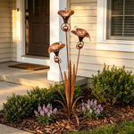Handcrafted Garden Stake with Wind Chimes