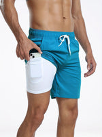 Men's Quick-Drying Stretch Swim Shorts with Phone Pocket