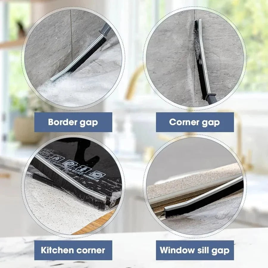 Hard Bristle Grout Cleaning Brush for Tiles & Bathrooms | Ergonomic Design for Kitchen & Bathroom Use | Effective Dirt Removal Tool