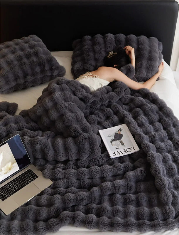 Reversible Fleece Blanket | Year-Round Warmth | Soft and Cozy