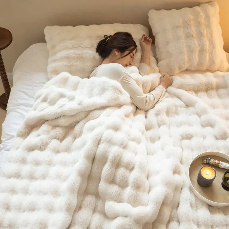 Reversible Fleece Blanket | Year-Round Warmth | Soft and Cozy