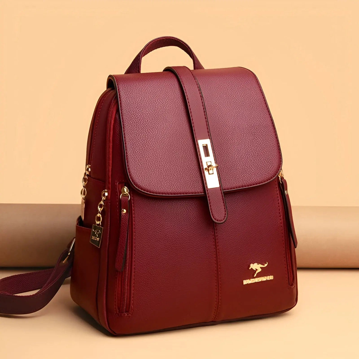 Luxurious and High-Quality Leather Women's Backpack Handbag