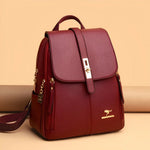 Luxurious and High-Quality Leather Women's Backpack Handbag