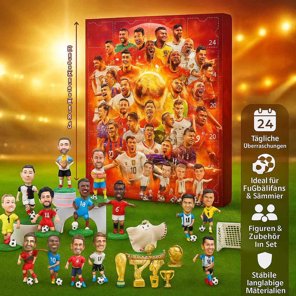 Soccer Figure Set Advent Calendar Toy Gift Idea for Fans