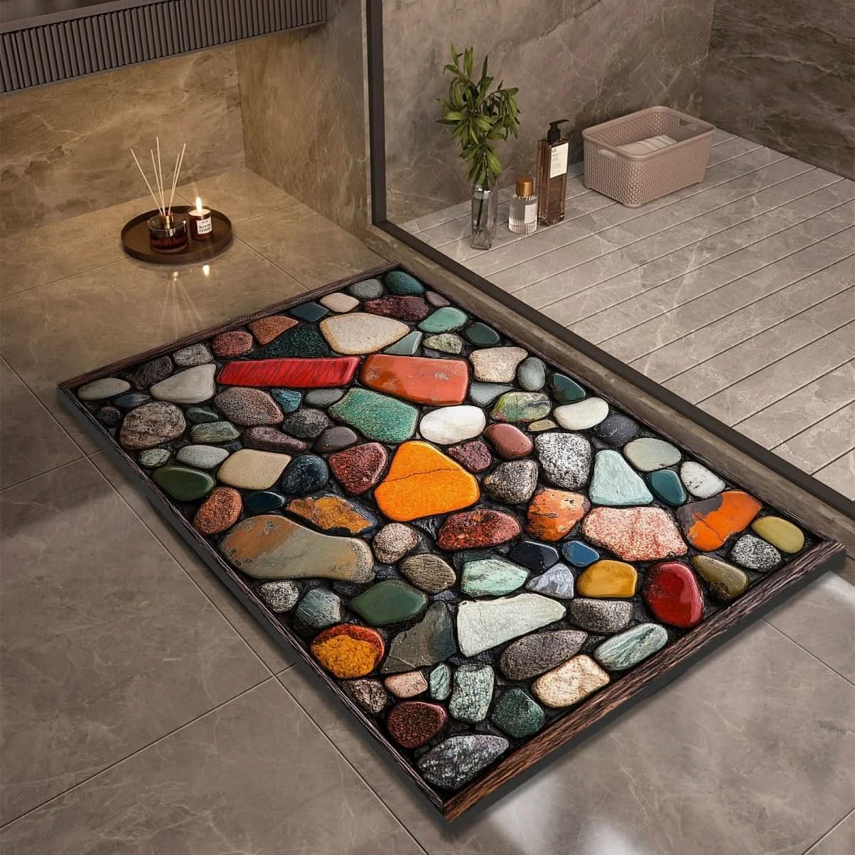 Diatomaceous Earth Bath Mat for Safety and Comfort