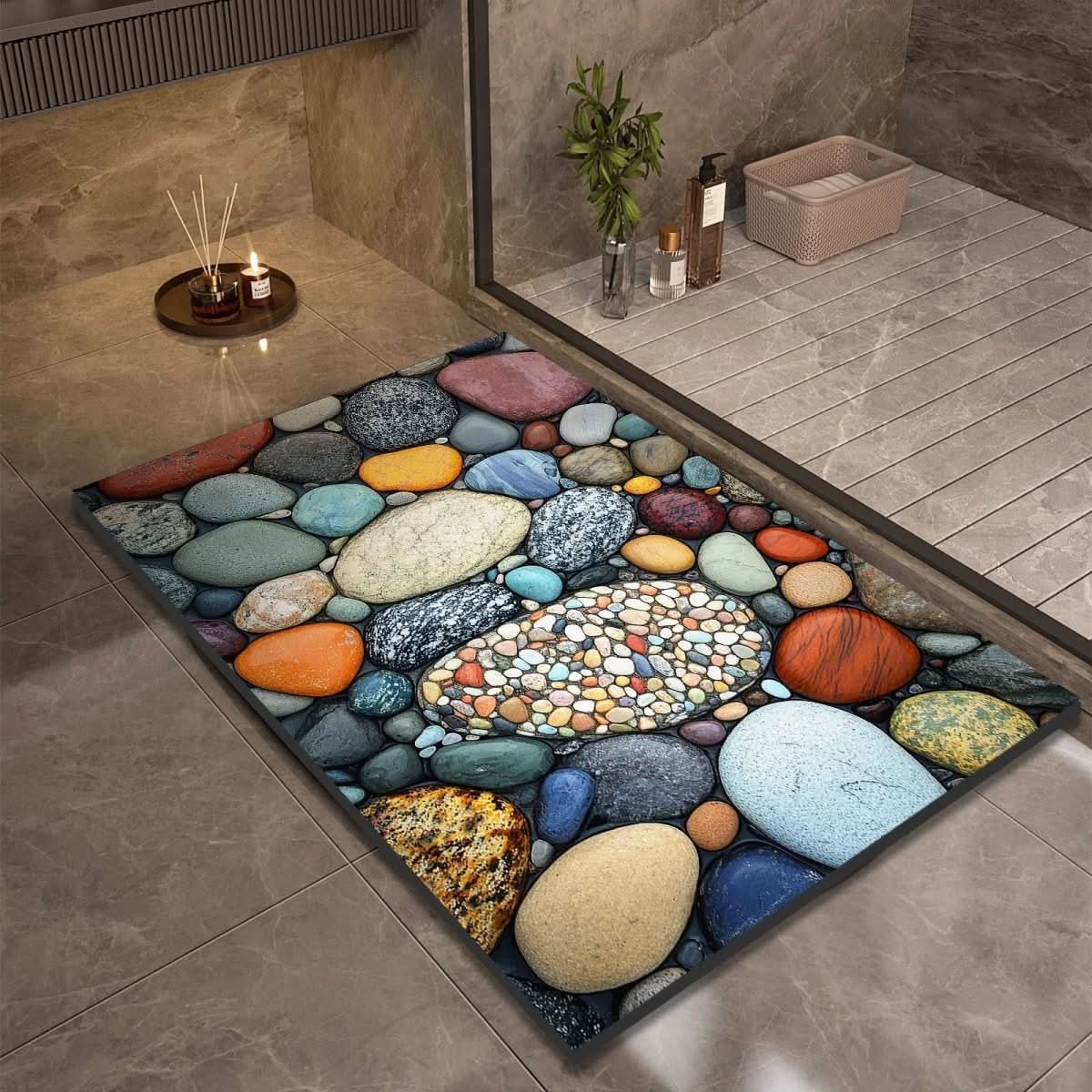 Diatomaceous Earth Bath Mat for Safety and Comfort