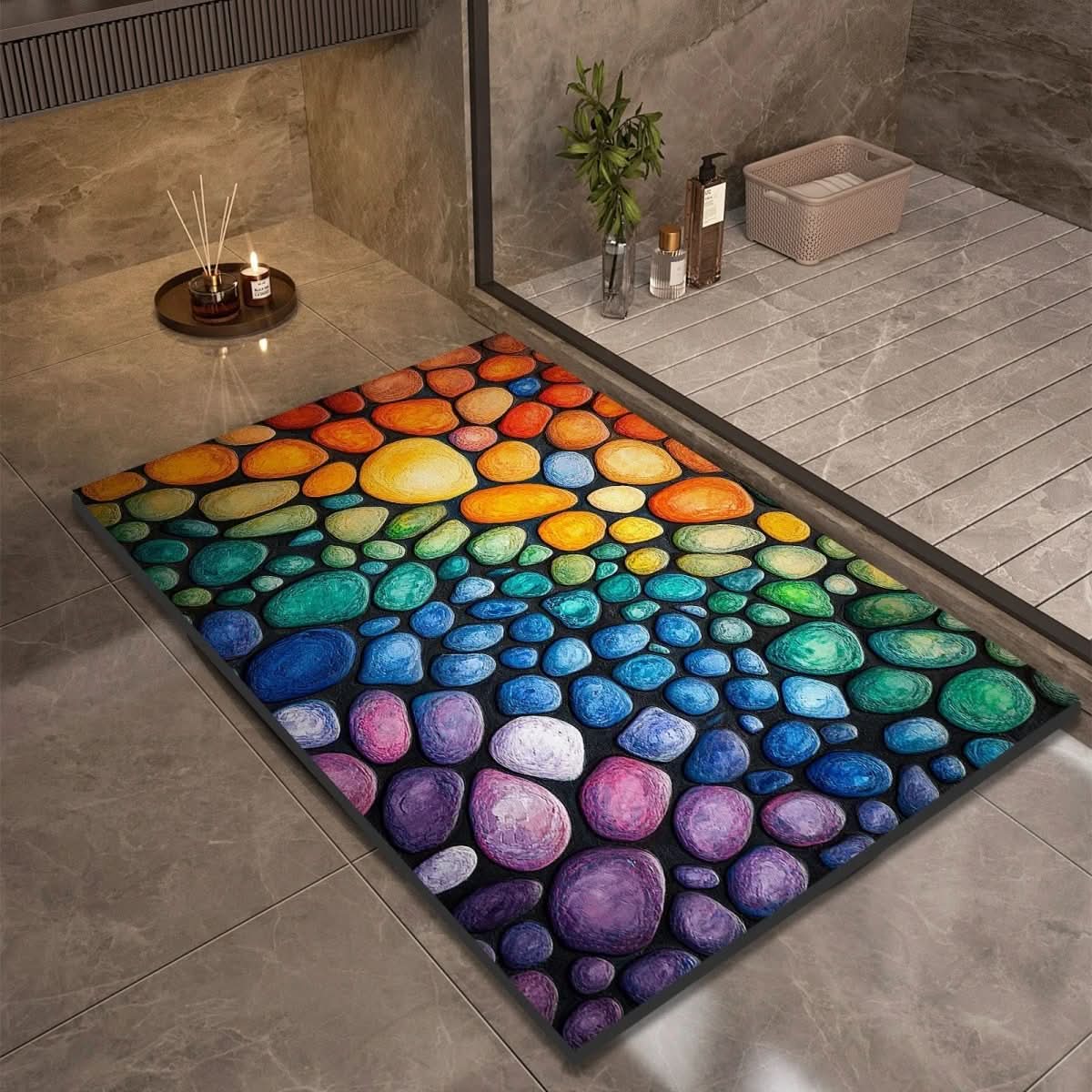 Diatomaceous Earth Bath Mat for Safety and Comfort