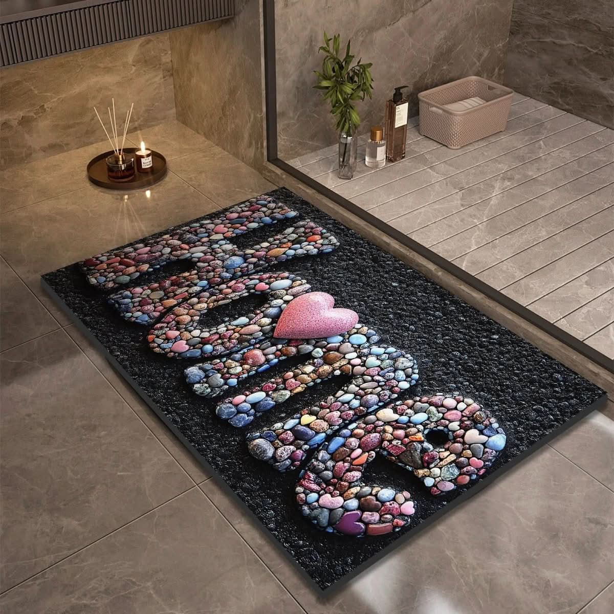 Diatomaceous Earth Bath Mat for Safety and Comfort