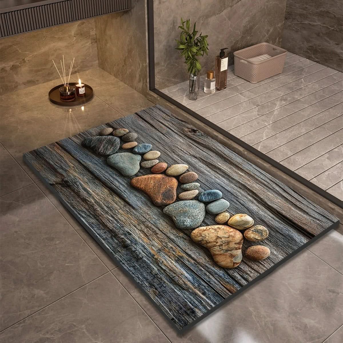 Diatomaceous Earth Bath Mat for Safety and Comfort