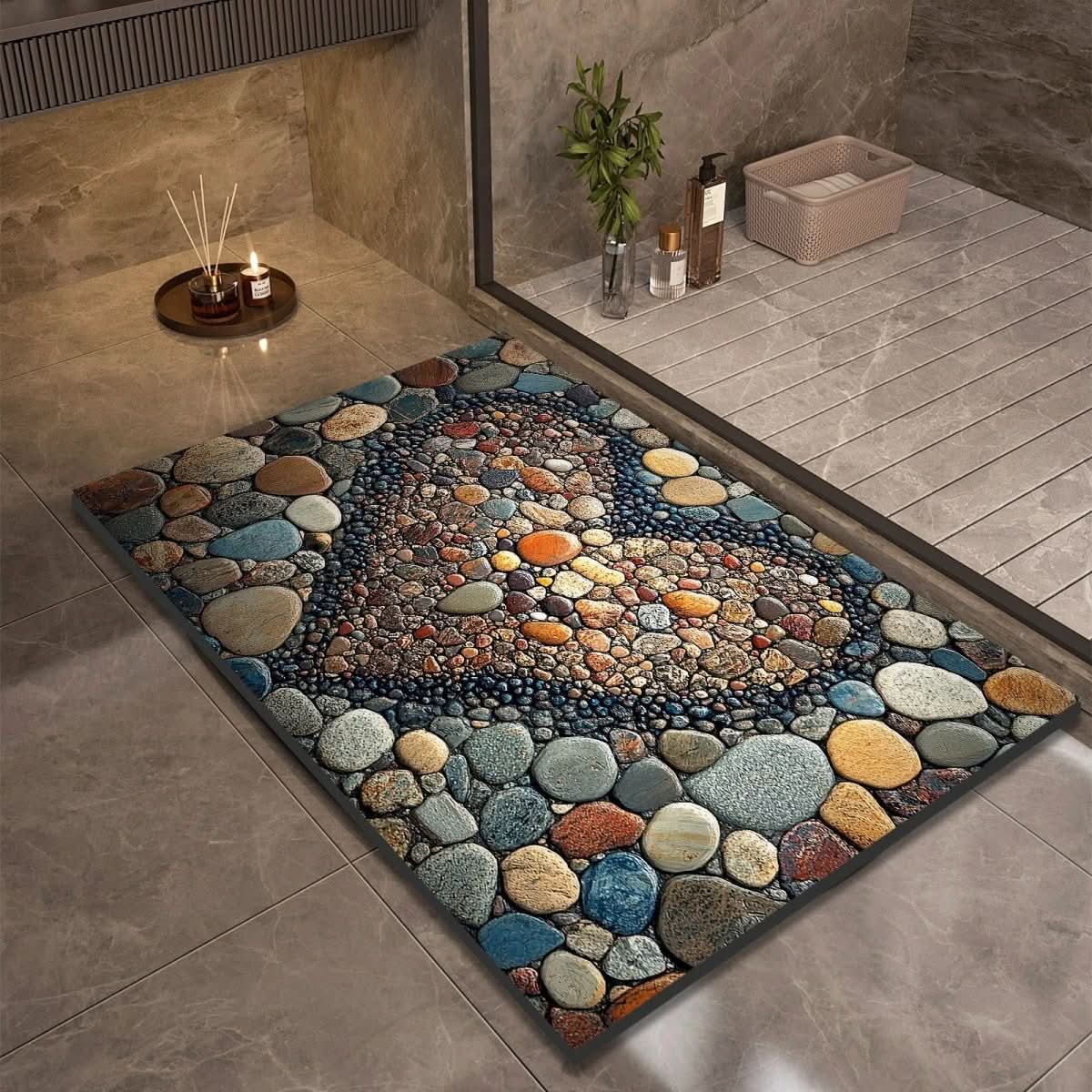 Diatomaceous Earth Bath Mat for Safety and Comfort