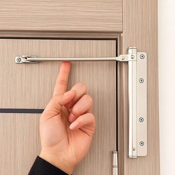 Quiet and Even Automatic Door Closer for Safe Door Closure