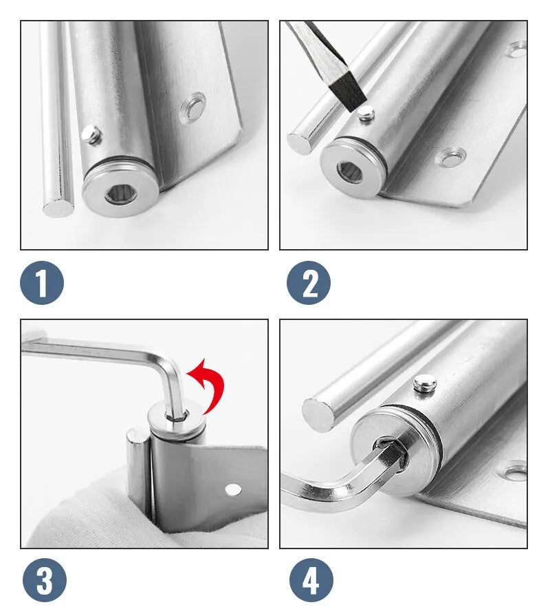 Quiet and Even Automatic Door Closer for Safe Door Closure