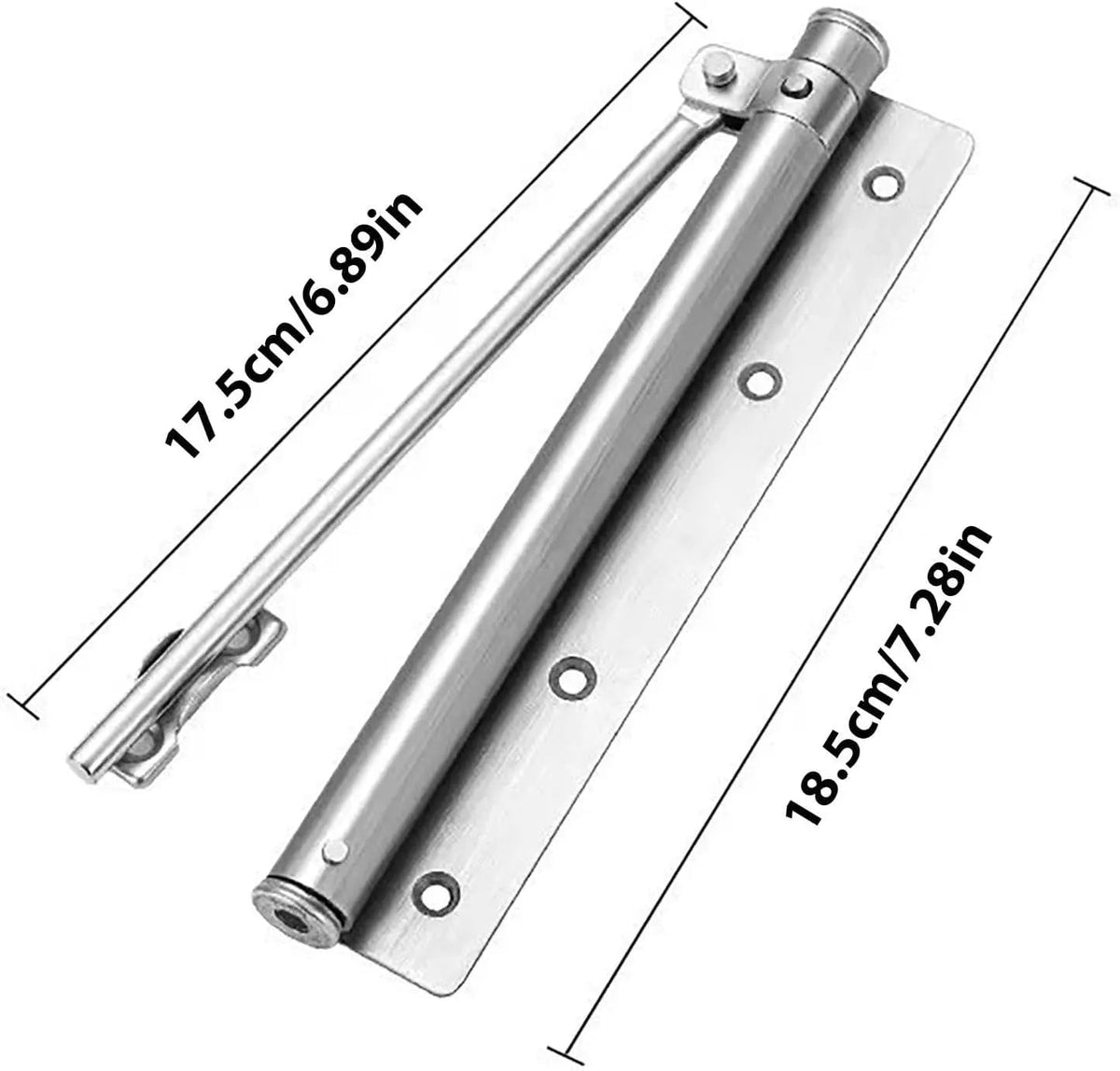 Quiet and Even Automatic Door Closer for Safe Door Closure