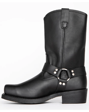 Durable Men's Boots with Harness and Waterproof Leather