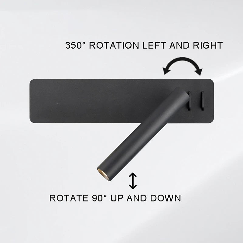 Rotatable LED Lamp for Flexible Bed Lighting