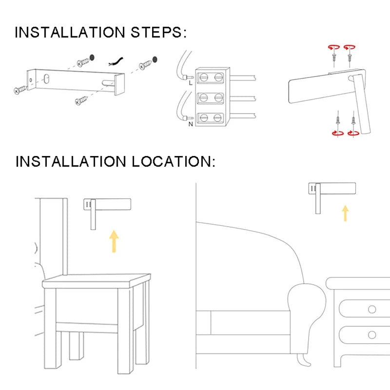 Rotatable LED Lamp for Flexible Bed Lighting