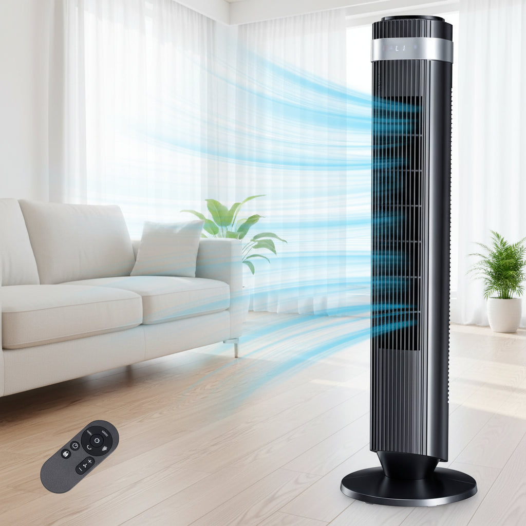 Bladeless Pedestal Tower Fan for Cooling