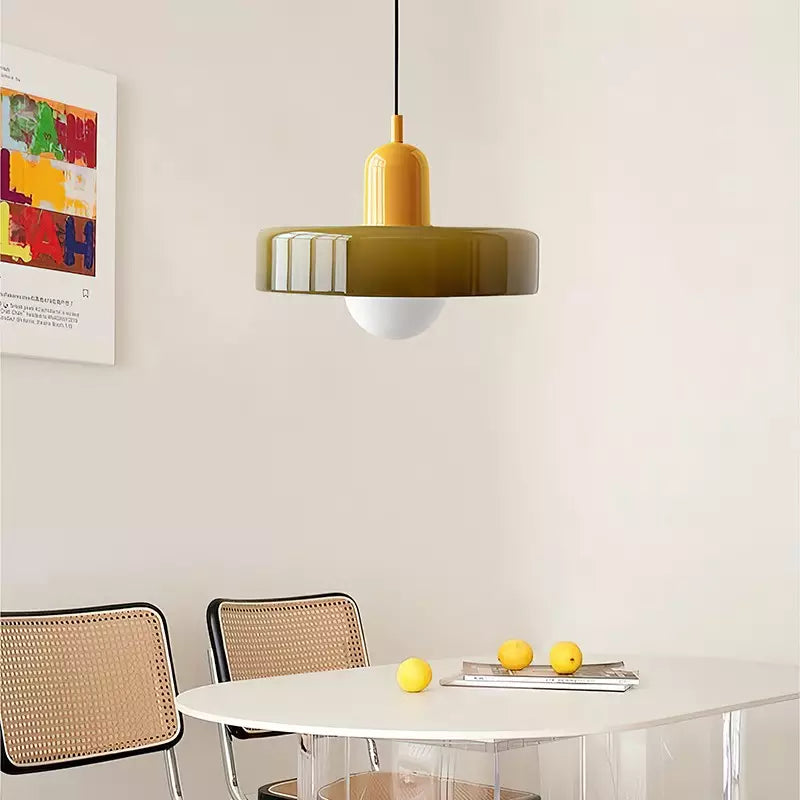 Adjustable Glass Pendant Light – Perfect for Dining and Living Room Illumination