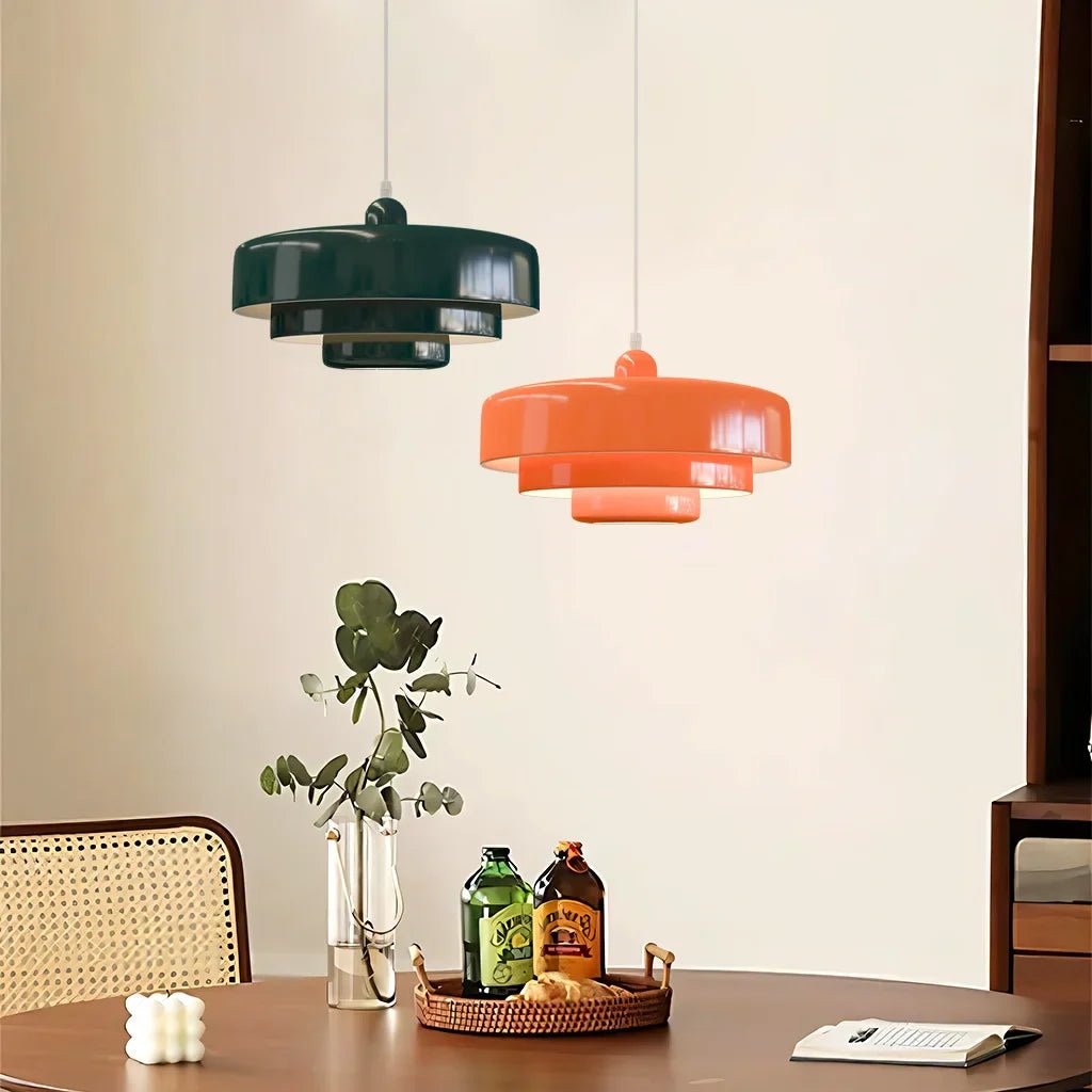 Elegant Three-Tier Pendant Light in Macaron Colors