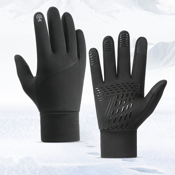 Winter Waterproof Heated Gloves with Touchscreen Capability and Warm Grip