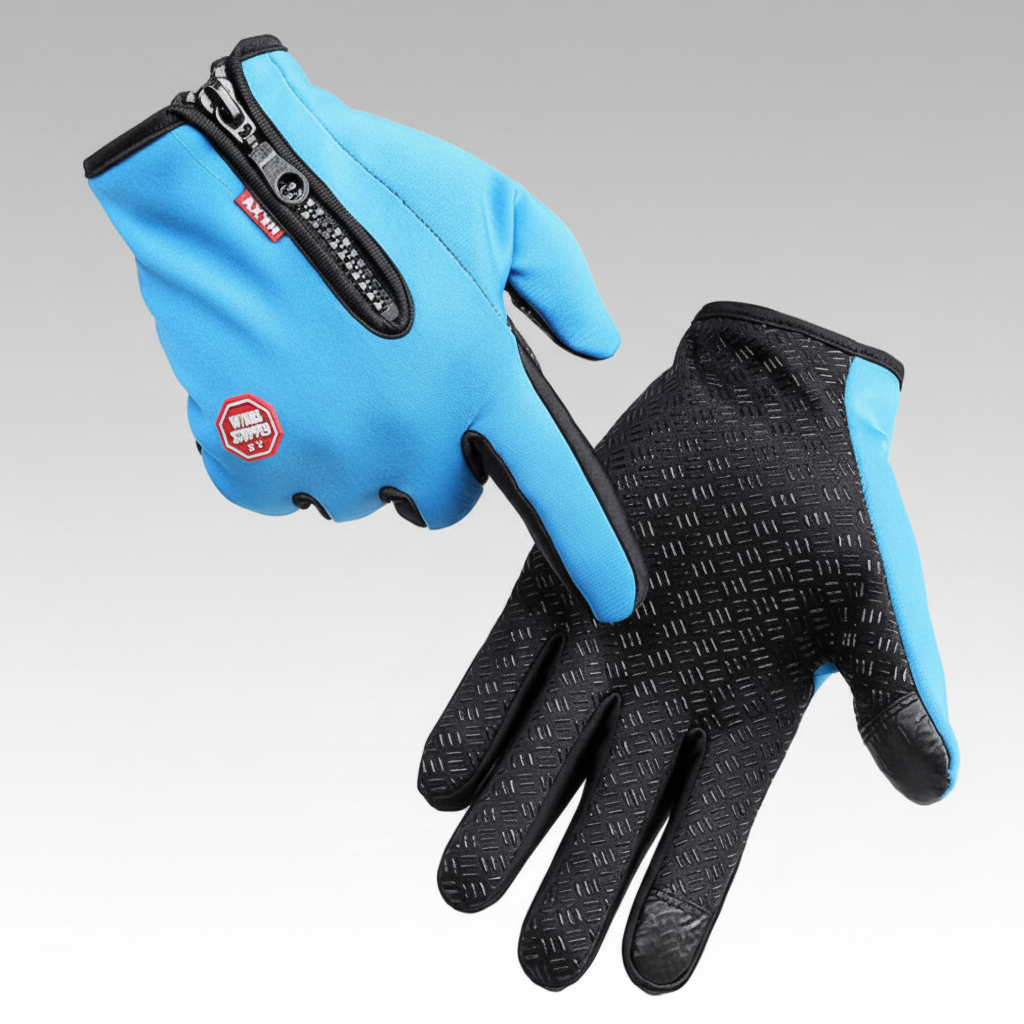 Winter Waterproof Heated Gloves with Touchscreen Capability and Warm Grip