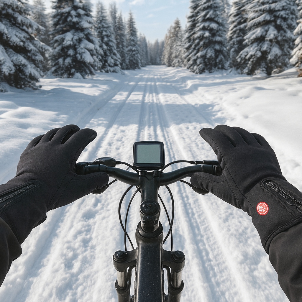 Winter Waterproof Heated Gloves with Touchscreen Capability and Warm Grip