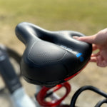 CloudComfort Pro Bicycle Saddle | Pressure-Relieving Memory Foam | Black