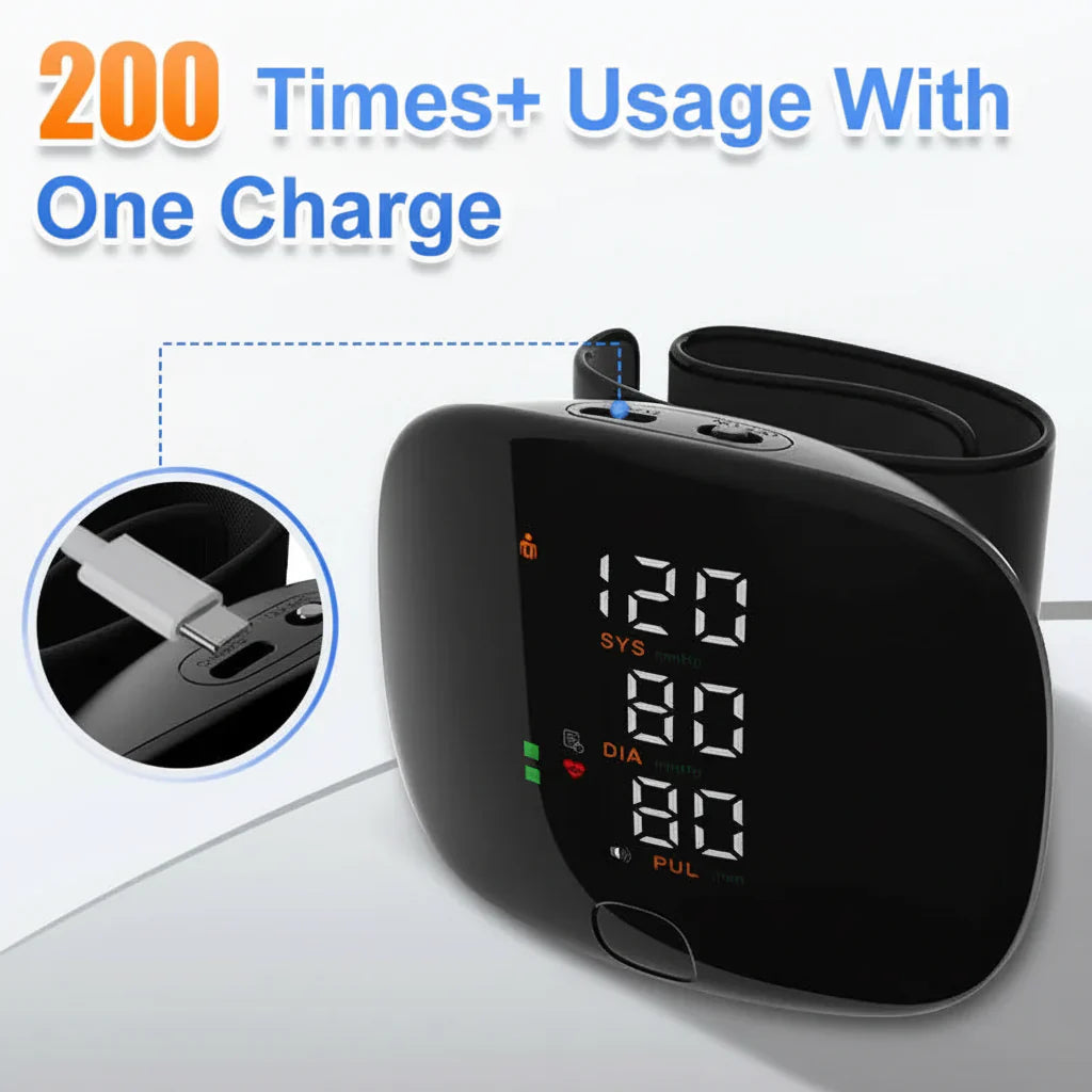 Automatic Digital Wrist Blood Pressure Monitor for Home Use