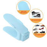 6-Piece Shoe Organizer Set for Wardrobe | Space-Saving Double Storage Shoe Rack | Stackable Shoe Holder