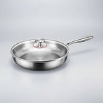 Hammered Titanium Non-Stick Frying Pan for Induction Cooktops and Everyday Cooking
