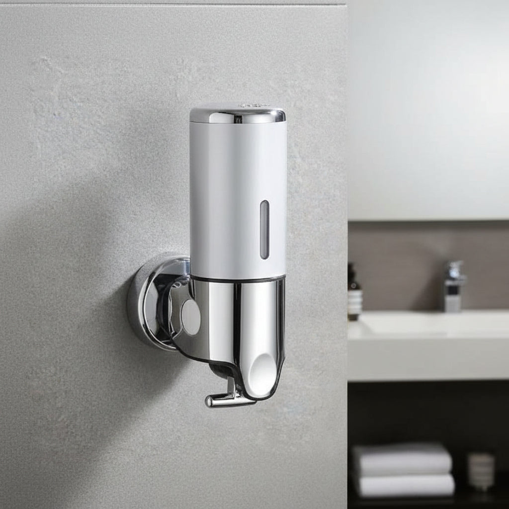 Premium Wall-Mounted Soap Dispenser with Elegant Stainless Steel Design