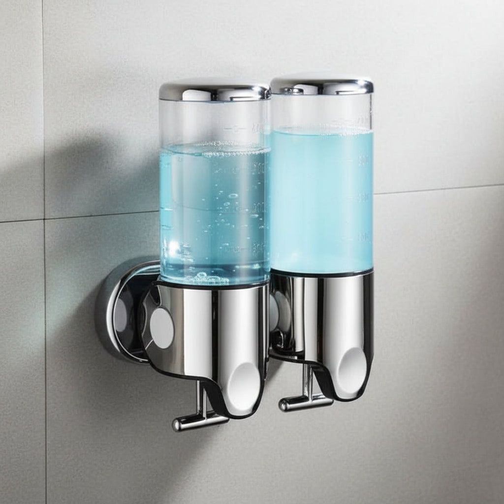 Premium Wall-Mounted Soap Dispenser with Elegant Stainless Steel Design
