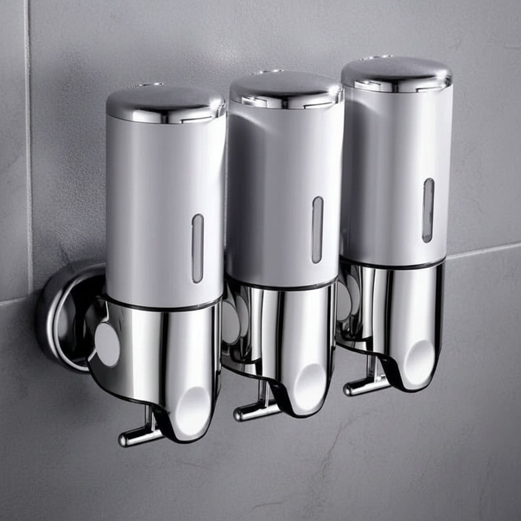 Premium Wall-Mounted Soap Dispenser with Elegant Stainless Steel Design