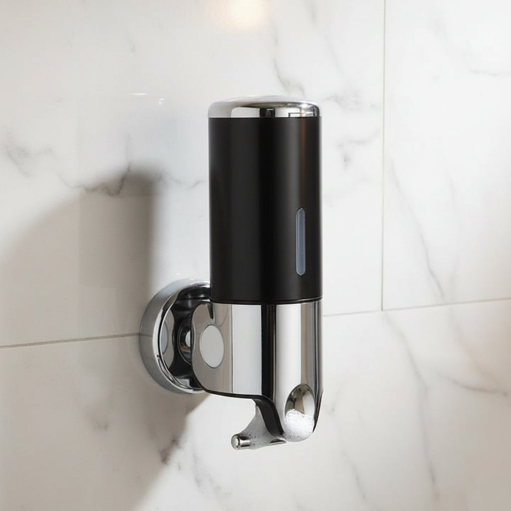 Premium Wall-Mounted Soap Dispenser with Elegant Stainless Steel Design