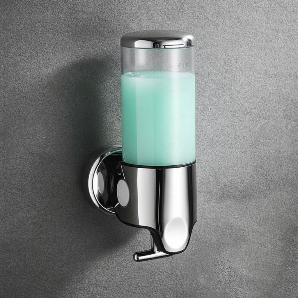 Premium Wall-Mounted Soap Dispenser with Elegant Stainless Steel Design