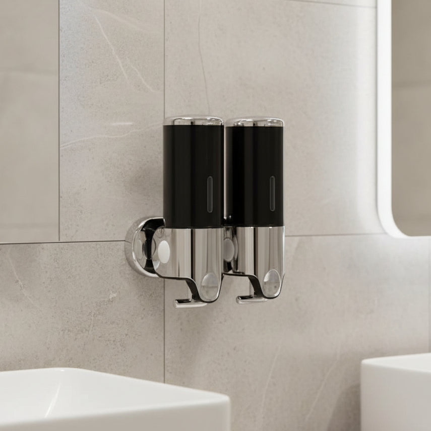 Premium Wall-Mounted Soap Dispenser with Elegant Stainless Steel Design