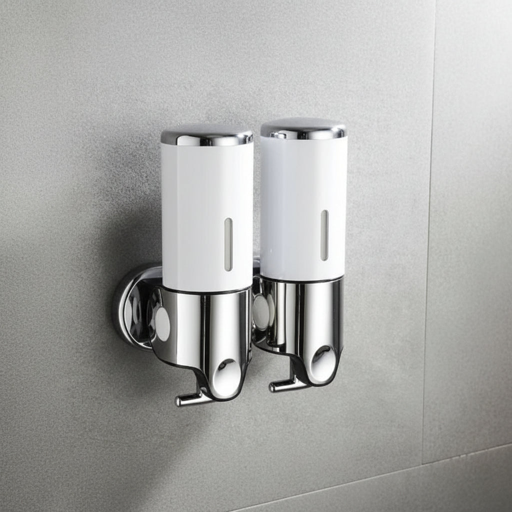 Premium Wall-Mounted Soap Dispenser with Elegant Stainless Steel Design